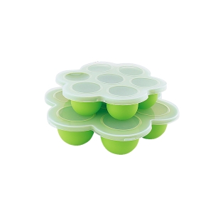 7 holes  Silicone Ice Cream Maker Baby Food Storage Container Ice Cube Trays